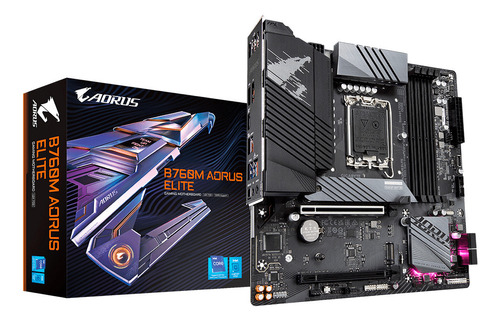 Placa Mãe Gigabyte Aorus B760m Elite Lga 1700 Matx Ddr5