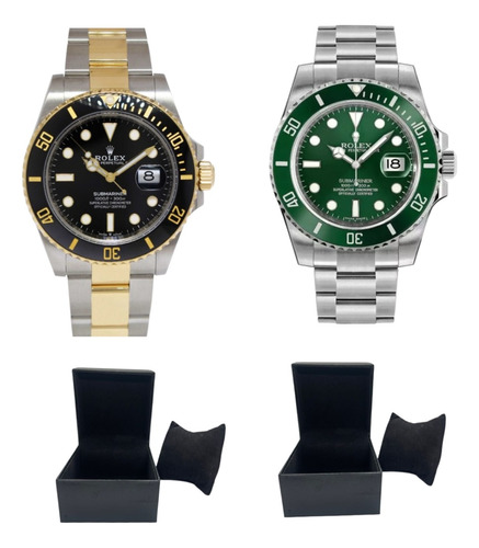 Relógio Rolex Submariner Movimento Automático - 2 Unidades