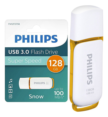 Pendrive Phillips 128gb Snow 3.0