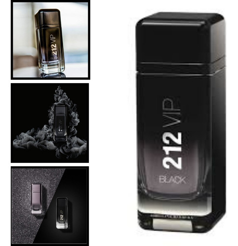 Perfume 212 Vip Black Carolina Herrera Eau De Parfum 200 Ml Masculino - Original