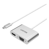 Hub Adaptador Usb Tipo C A Hdmi / Vga 4k Notebook Mac Unitek