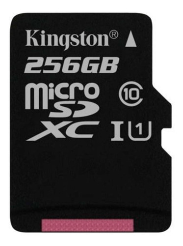 Cartão De Memória Kingston Sdcs/256gb  Canvas Select Com Adaptador Sd 256gb