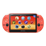 Psp Vita Slim Naranja Con Un Juego 