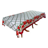 Saldo Mantel Navideño Rectangular Nochebuenas 2.5 X 1.44 M