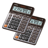 Paquete De 2 Calculadoras De Escritorio Casio Gx-120b 12 Dig