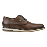 Zapato Derby Plain Toe Ringo Ryker 01 De Cuero Atanado Caoba Diseño Liso 44 Ar Para Adultos - Hombre