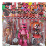 Blister Muñecos Five Night Freddys X3 Pizzeria 