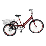 Bicicleta Triciclo Luxo Aro 26 Completo Rebaixado Frete Free