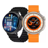 Relógio Smartwatch Redondo Novo Modelo Hw3 Ultra Max + Fone 