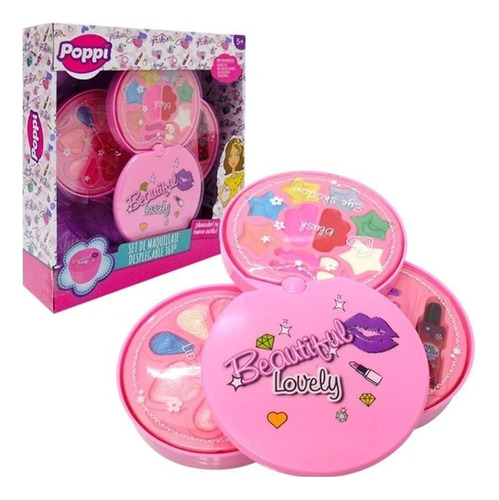 Set De Maquillaje Desplegable 360° Poppi Pupa