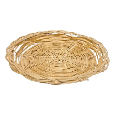 Porta Plato De Bamboo/ Redondo /natural #302368 X 12 Piezas Natural Porta Plato