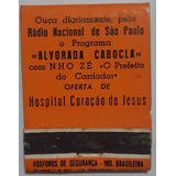 F9370 Fósforo Rádio Nacional De São Paulo Hosp Coração Jesus
