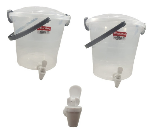 Dispensador De Llave  Agua Recargable Tarro 10 Litros