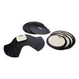 Set De 4 Pads De Practica + Silenciadores De