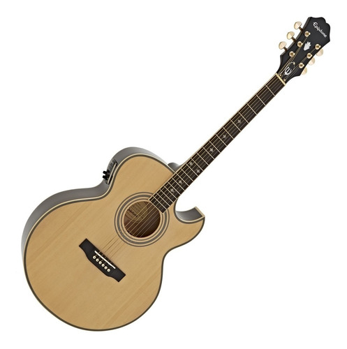 Guitarra Electroacustica EpiPhone Pr 5e Natural Con Corte