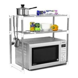 Estante Organizador De Cocina Microondas Multiuso Ajustable