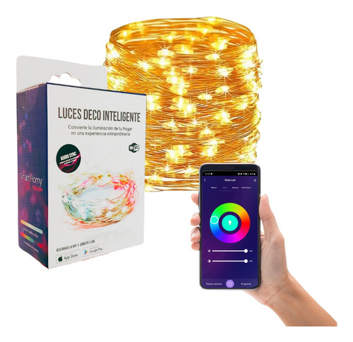 Luces Deco Inteligentes Wifi Smart Homy 5 Metros