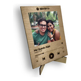 Cuadro Personalizado Spotify Madera Regalo Novia Novio