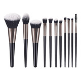 Set De 11 Brochas De Maquillaje, Brochas Para Sombra De Ojos