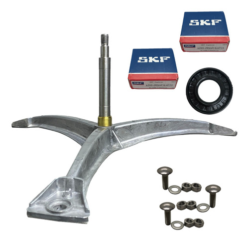 Kit Eje Soporte Lavarropas Drean 166 169 189 1660 1390