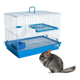 Gaiola Hamster 55x38x42 P/ Mini Coelho Chinchila 2 Andares