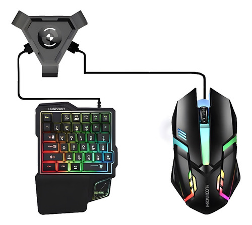 Kit De Teclado Y Mouse Para Celular - Rgb - Bluetooth