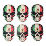 Calcomanías Reflejantes Stickers Calavera México Moto 6 Pzs