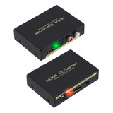 Adaptador Convertidor Hdmi A Audio Digital Y Análogo Spdif 