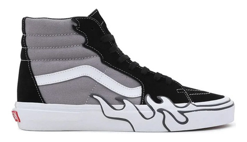 Vans Old Skool School Sk8 Hi Flame Grey Shoesfactory4