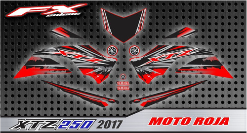 Calcos Compatibles Con Yamaha Xtz 250 2017 Fxcalcos