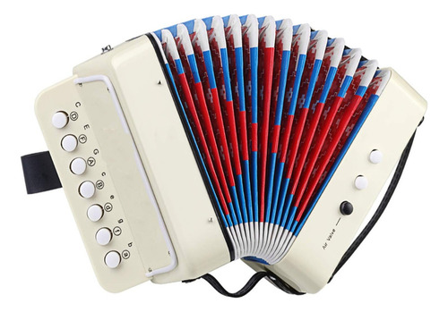 Instrumento Musical Infantil Sanfona Acordeon 3 Baixos Gaita