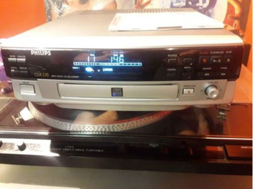 Cd Player Recorder Philips Cdr570 Multimodo 10pts, Manual Ok