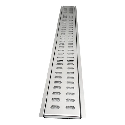 Ralo Linear Inox Polido Grelha 15x100 Com Aro E Tela Insetos