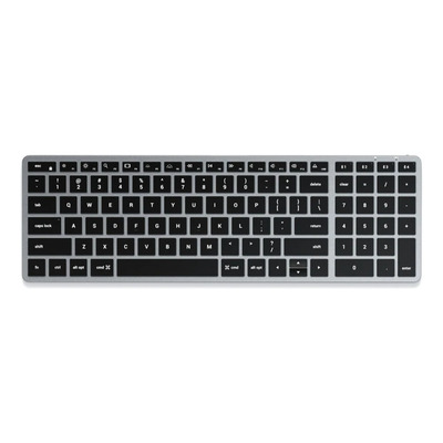 Teclado Satechi St-btsx2m Retroiluminado Bluetooth Slim X2 Qwerty Inglês Us Cor Cinza Espacial