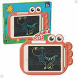 Lousa Mágica Infantil Dino Rosa Tela Lcd  Lcb-193r Fenix 