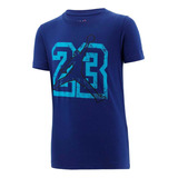 Camiseta Nike 23 Jumpman Ss Te Niños-azul