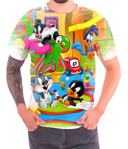 Camiseta Camisa Baby Looney Tunes Personagens Desenhos 22