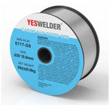 Yeswelder Flux Core Mig Wire, Acero Dulce E71tgs.035 2 Lb