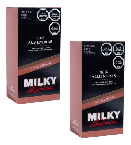 Pack X20 Chocolate Milky Almendra 50g La Ibérica