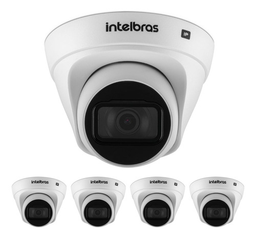 Kit 5 Câmera Ip 2 Megapixels 30m Poe Vip 1230 D G4 Intelbras