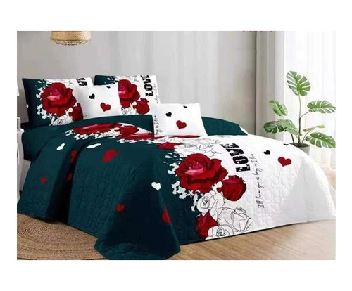 Cobertor Quilt Verano Cubrecama King 2.5 Plazas Csd7