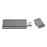 Aluminio M2 Ngff A Usb 3,0 Ssd Adaptador De Gris-plata