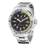 Nautica Mens Napkms301 Koh May Bay Reloj De Pulsera De Acero