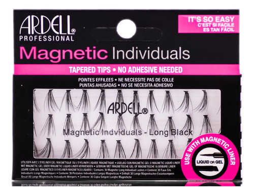 Pestañas Magnéticas Individuales Ardell Long Black