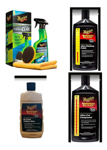 Kit Meguiars Acabado Espejo, Polish, Abrillantador, Cera.