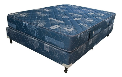 Sommier Americana Maxiking Resortes Espejo De Luna 2 1/2 Plazas De 190cmx140cm