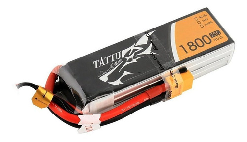 Bateria Lipo 14.8v 1800mah 75c 4s Xt60 Plug Tattu