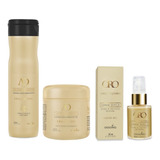 Kit Argan De Ossono Shampoo +mascara +oro Liquido De 30ml