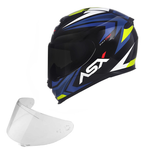 Capacete De Moto Asx Eagle + Viseira Fume Masculino Feminino