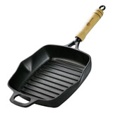 Frigideira Grelhar Cook Grill Panela Mineira Ferro Fundido Cor Preto